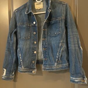 L'AGENCE Classic Blue Denim Jacket